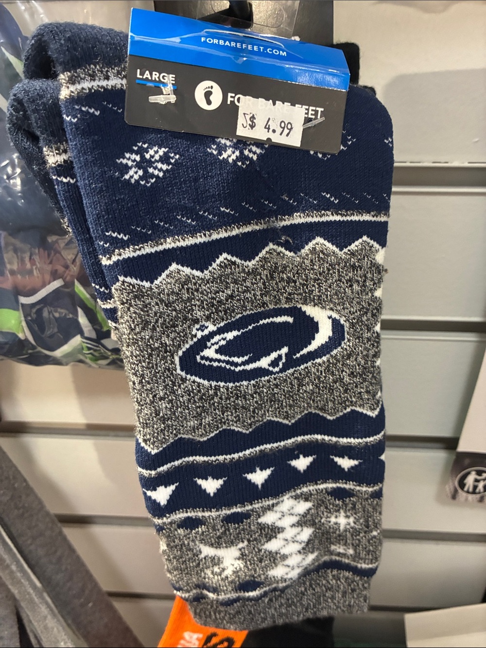 LG Men's Xmas Penn State Nittany Lions Socks